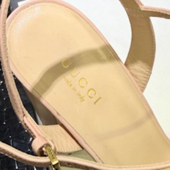 Gucci Marmont Pink Strapped Sandals size 38.5 EU, 8.5US - Picture 8 of 11